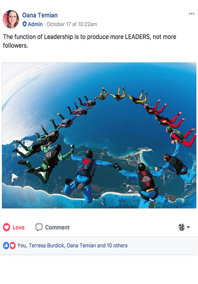 Oana Temian Facebook Post