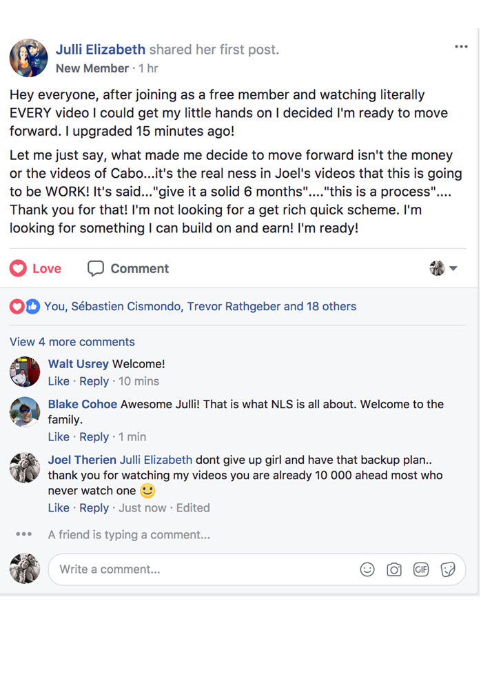 Julli Elizabeth Facebook Post